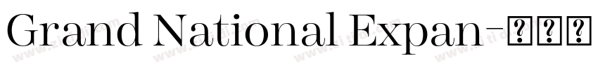 Grand National Expan字体转换